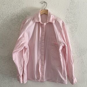 CINZIA RUGGERI Unique Light Pink Cotton Button-Up L/S Shirt Size 46 Vintage 80’s